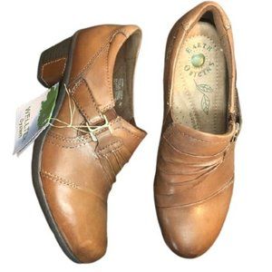 Earth Origins Brown Honor Booties Womens Slip On